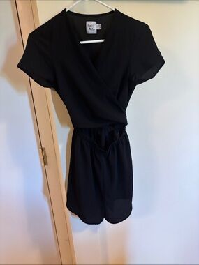 Princess Polly Black Romper with shorts